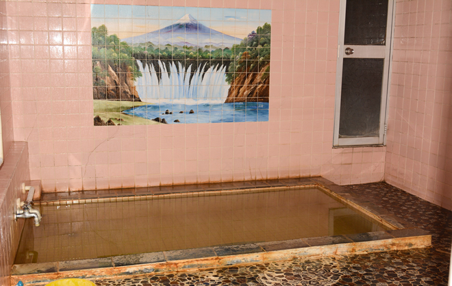 大島鉱泉の男湯の写真