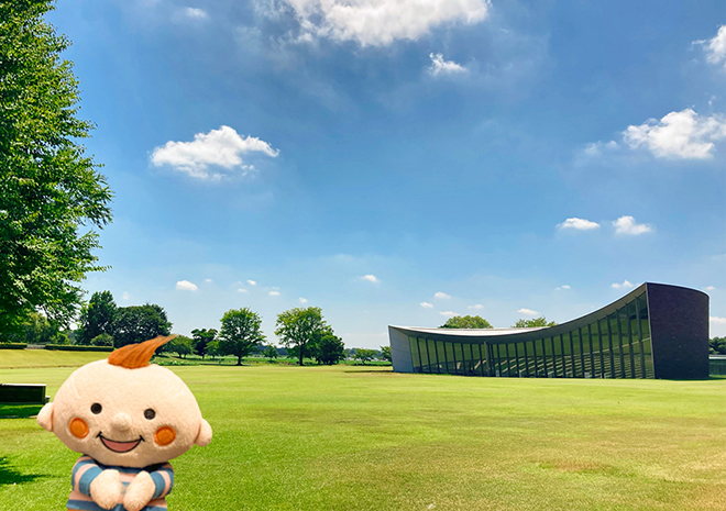 群馬県立館林美術館とほぺたんの写真