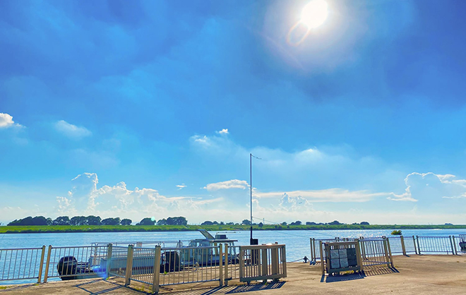 赤岩渡船の様子