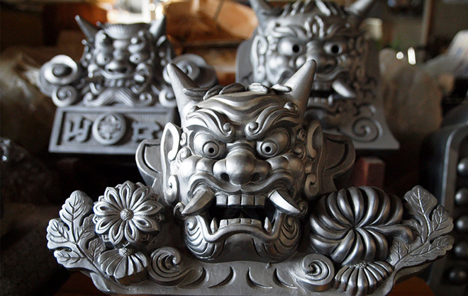 藤岡市の鬼瓦の写真